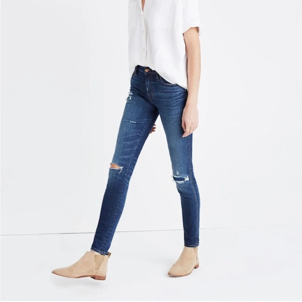 MADEWELL Distressed High Riser Skinny Jeans - Picture 11 of 12